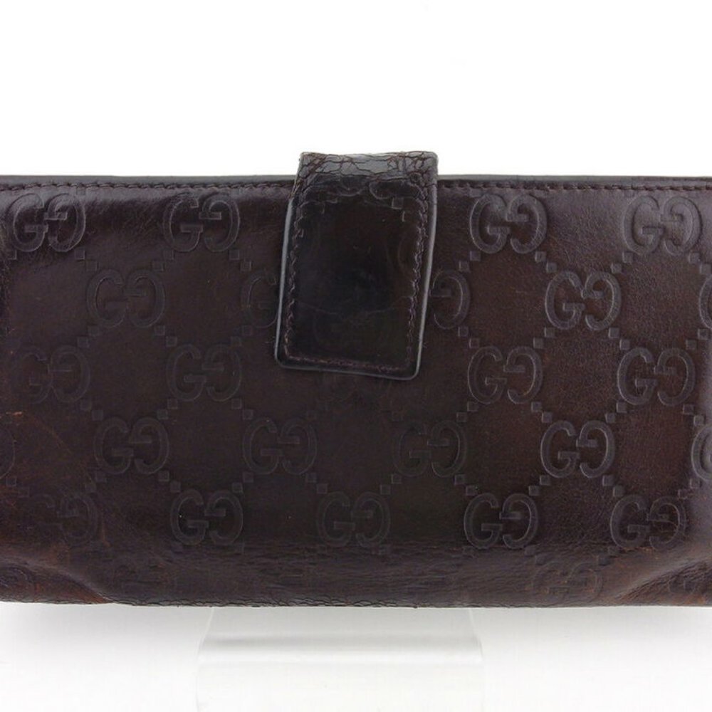 Gucci wallet Gutchishima leather Auth USED Q612 - Picture 5 of 9
